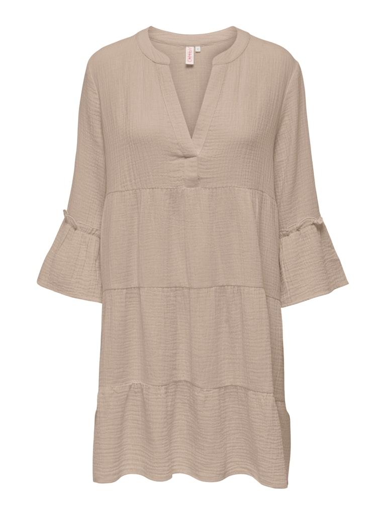 Mini-jurk in laagjeslook, model 'THYRA'