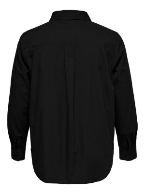 Carmakoma CARMILLAS SOLID LS SHIRT WVN Black | Freewear CARMILLAS SOLID LS SHIRT WVN - www.freewear.nl - Freewear