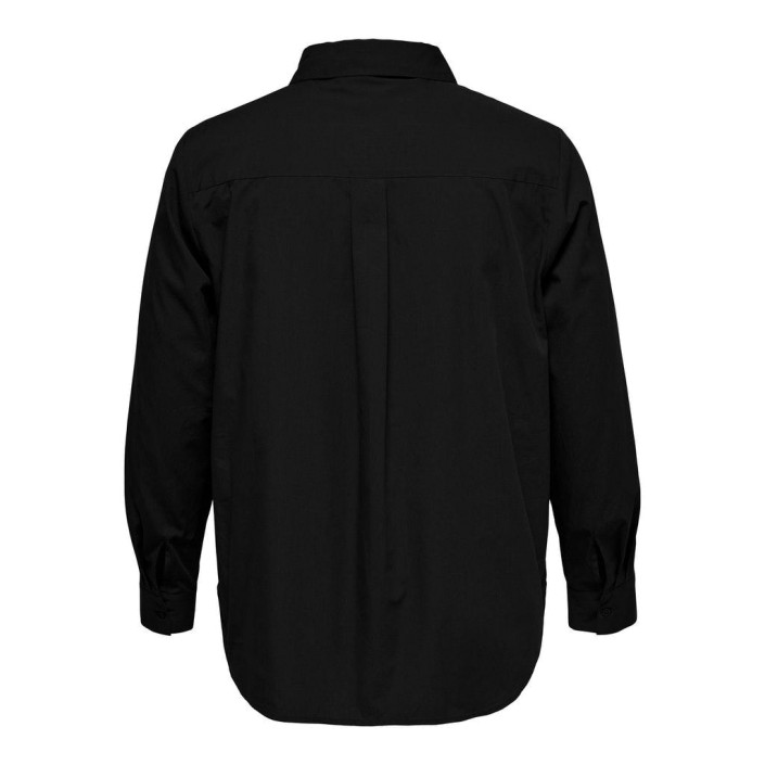 Carmakoma CARMILLAS SOLID LS SHIRT WVN Black | Freewear CARMILLAS SOLID LS SHIRT WVN - www.freewear.nl - Freewear