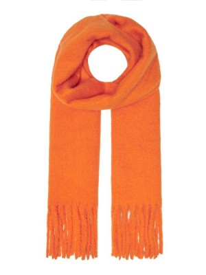 Only ONLTIANA LIFE WEAVED SCARF CC Persimmon Orange | Freewear