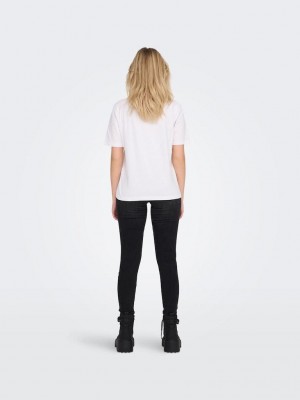 Only ONLONLY  S/S TEE JRS NOOS White | Freewear ONLONLY  S/S TEE JRS NOOS - www.freewear.nl - Freewear