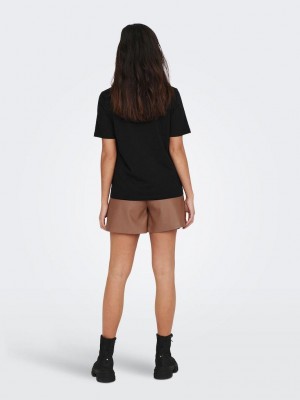 Only ONLONLY  S/S TEE JRS NOOS Black | Freewear ONLONLY  S/S TEE JRS NOOS - www.freewear.nl - Freewear