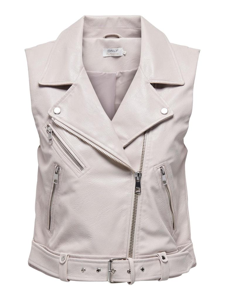 ONLY ONLVERA FAUX LEATHER WAISTCOAT CS OTW Dames Blouse  - Maat XL