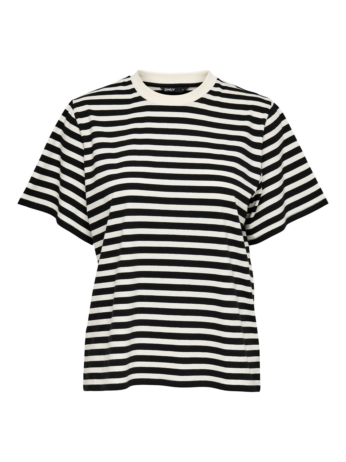 Only Livina S/S Stripe Tee Vrouwen op kleur zwart, Maat L