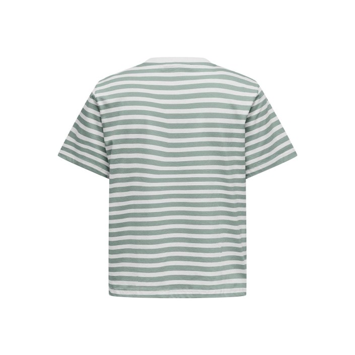 Only ONLLIVINA S/S STRIPE TEE JRS NOOS Jadeite/WHITE STRIPES | Freewear ONLLIVINA S/S STRIPE TEE JRS NOOS - www.freewear.nl - Freewear