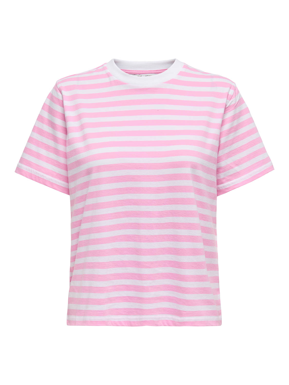 Only T-shirt Onllivina S/s Stripe Tee Jrs Noos 15272227 Bonbon/white Stripes Dames Maat - XS