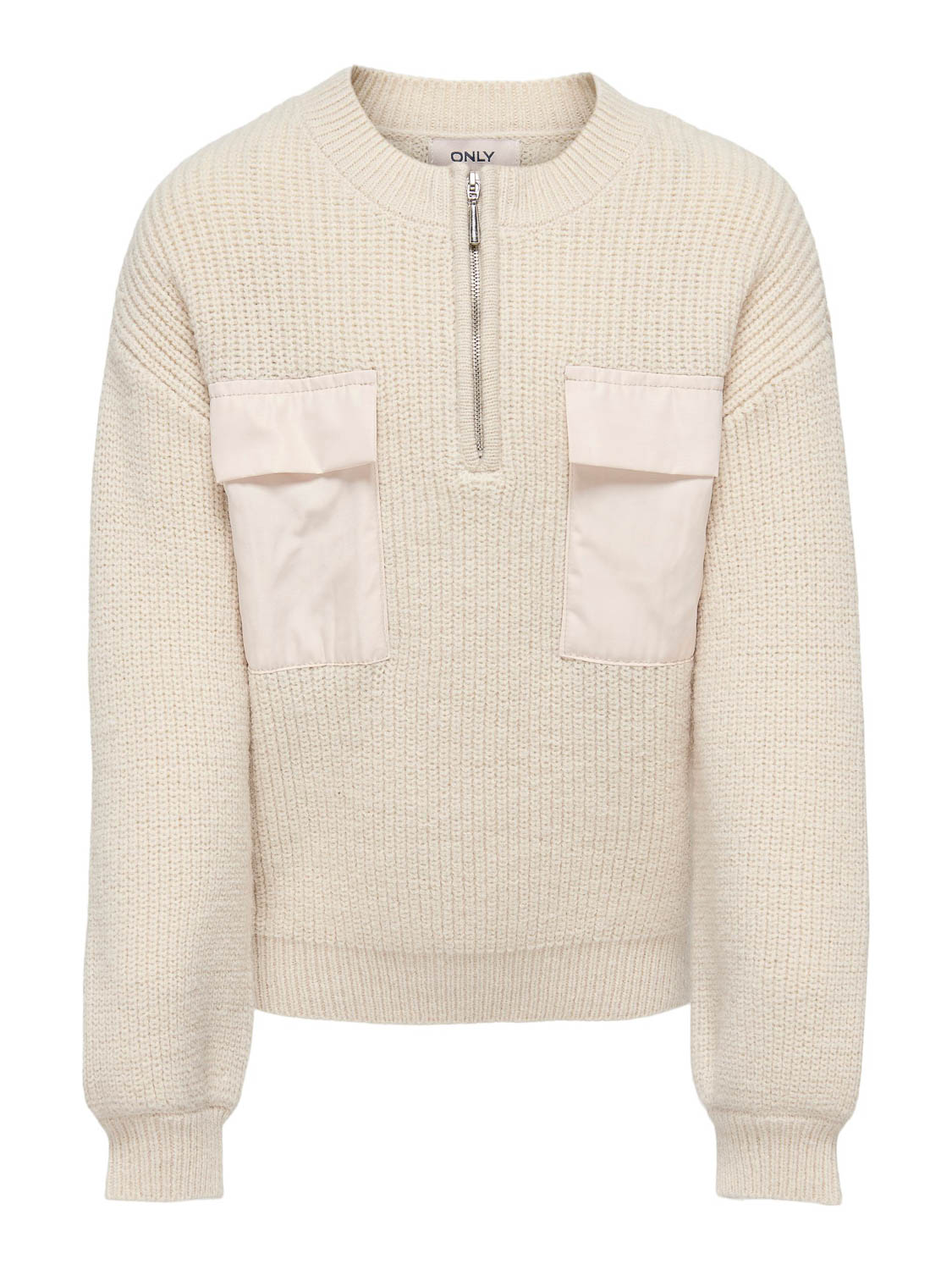 Only Kogpetra L/s Zip Highneck Pullover :