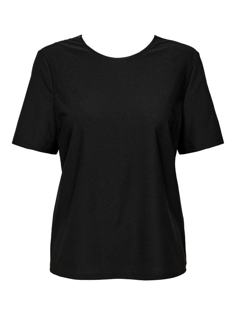 Only Izza S/s Lace Top Black ZWART S