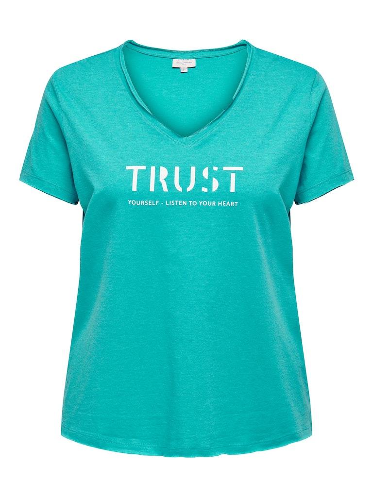 Carmakoma (Maatje Meer) Carquote Ss V neck Reg Tee Jrs