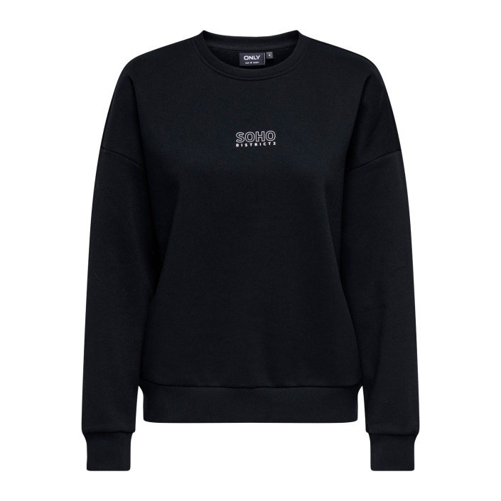 Only ONLZENJA BOXY L/S BOX SWT Black/Soho | Freewear ONLZENJA BOXY L/S BOX SWT - www.freewear.nl - Freewear