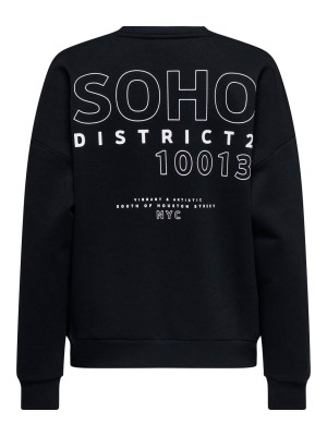 Only ONLZENJA BOXY L/S BOX SWT Black/Soho | Freewear ONLZENJA BOXY L/S BOX SWT - www.freewear.nl - Freewear