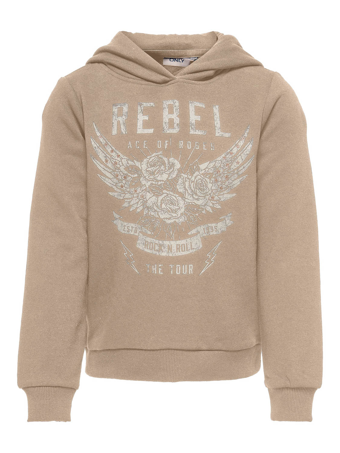 ONLY KOGNOMI ROCK L/S HOOD BF SWT Meisjes Trui - Maat 122/128