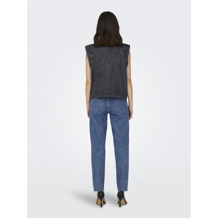 Only ONLKENNEDY SL DNM WAISTCOAT BJ NOOS Washed Black | Freewear ONLKENNEDY SL DNM WAISTCOAT BJ NOOS - www.freewear.nl - Freewear
