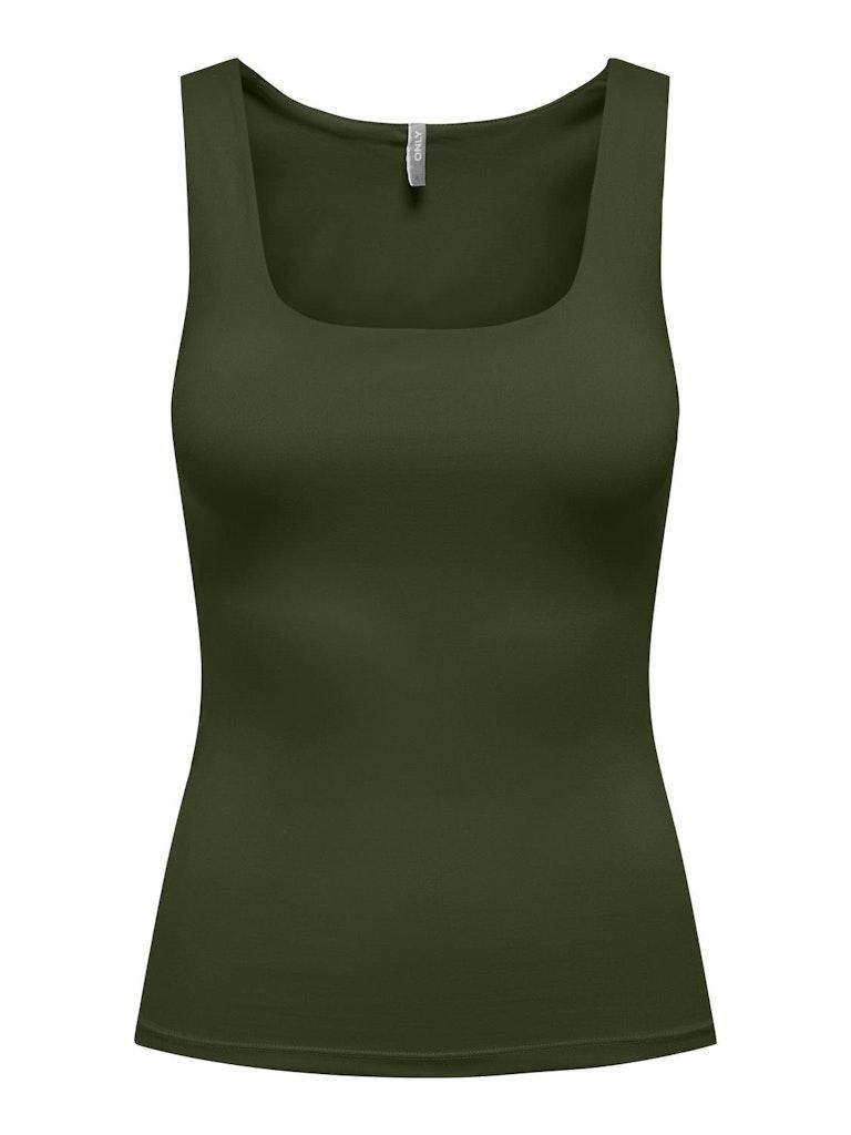 Only Top Onlea S/l 2-ways Fit Top Jrs Noos 15278090 Rifle Green Dames Maat - L