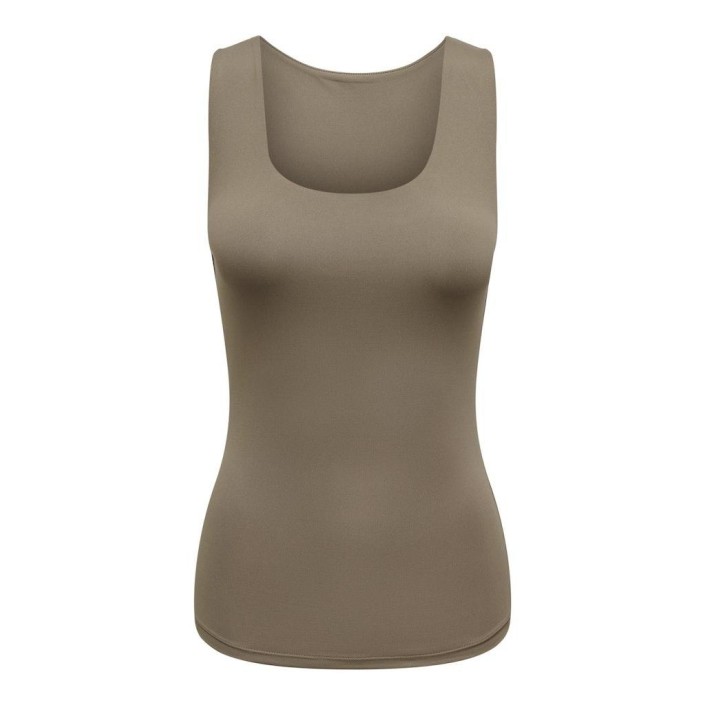 Only ONLEA S/L 2-WAYS FIT TOP JRS NOOS Walnut | Freewear ONLEA S/L 2-WAYS FIT TOP JRS NOOS - www.freewear.nl - Freewear