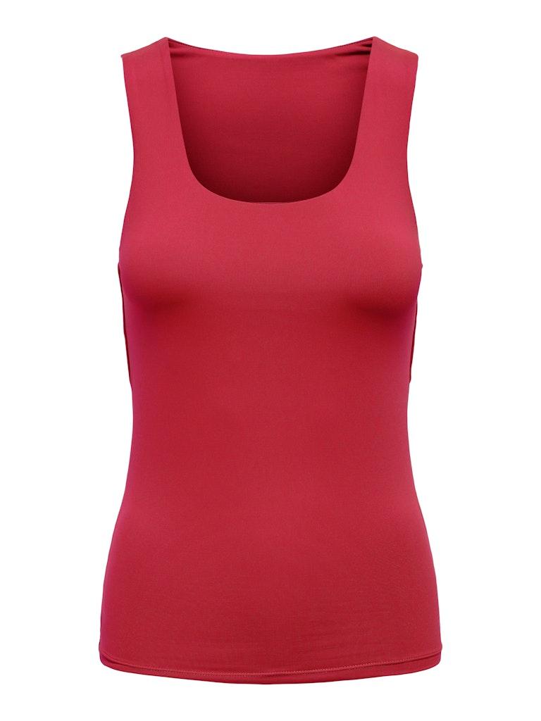 Only Top Onlea S/l 2-ways Fit Top Jrs Noos 15278090 Racing Red Dames Maat - L
