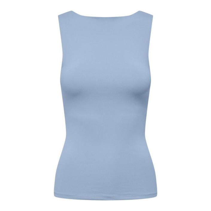 Only ONLEA S/L 2-WAYS FIT TOP JRS NOOS Soft Chambray | Freewear ONLEA S/L 2-WAYS FIT TOP JRS NOOS - www.freewear.nl - Freewear