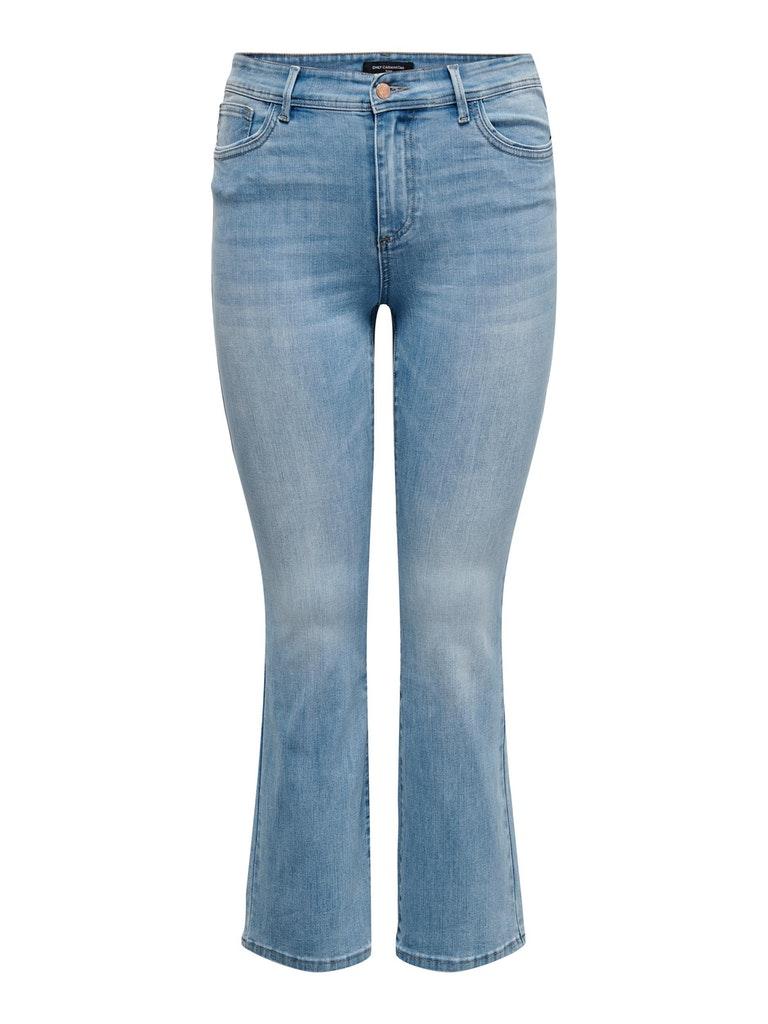 ONLY CARMAKOMA CARSALLY  HW SK FLARED DNM BJ759 Dames Jeans - Maat 46 X L32