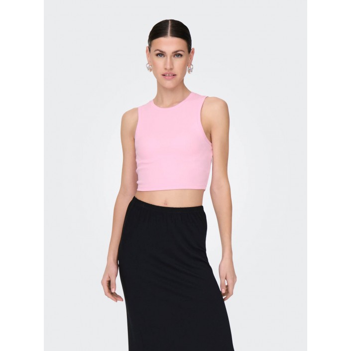 Only ONLVILMA S/L CROPPED TANK TOP JRS N: Pink Lady | Freewear ONLVILMA S/L CROPPED TANK TOP JRS N: - www.freewear.nl - Freewear