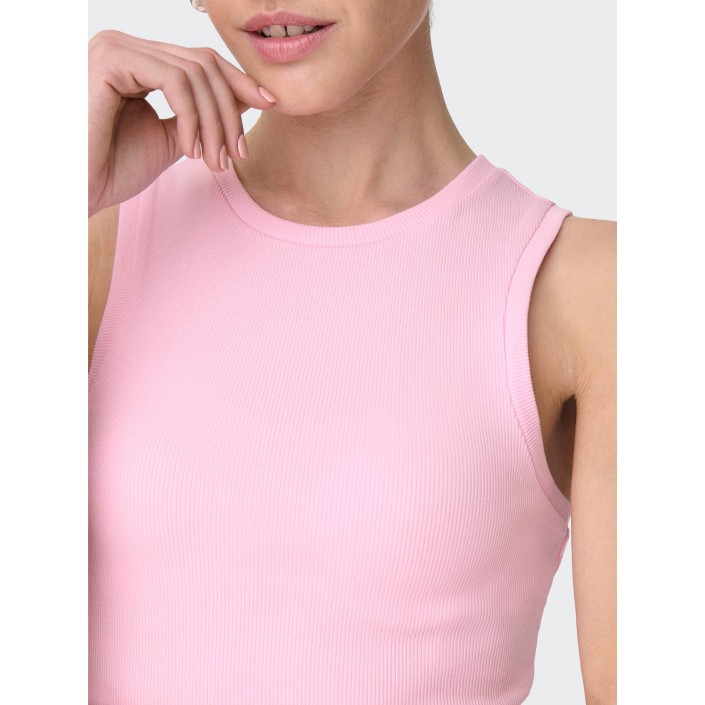 Only ONLVILMA S/L CROPPED TANK TOP JRS N: Pink Lady | Freewear ONLVILMA S/L CROPPED TANK TOP JRS N: - www.freewear.nl - Freewear