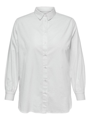 Carmakoma CARNORA NEW  L/S SHIRT WVN NOOS Bright White | Freewear CARNORA NEW  L/S SHIRT WVN NOOS - www.freewear.nl - Freewear