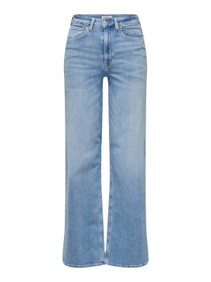 Only ONLMADISON BLUSH HW WIDE DNM CRO371: Light Blue Denim | Freewear