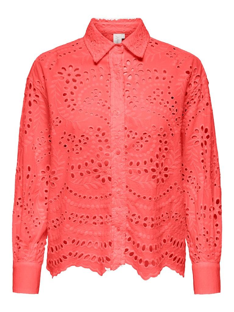 Only Blouse Onlnew Lalisa Ls Boxy Shirt Wvn 15283368 Georgia Peach Dames Maat - S
