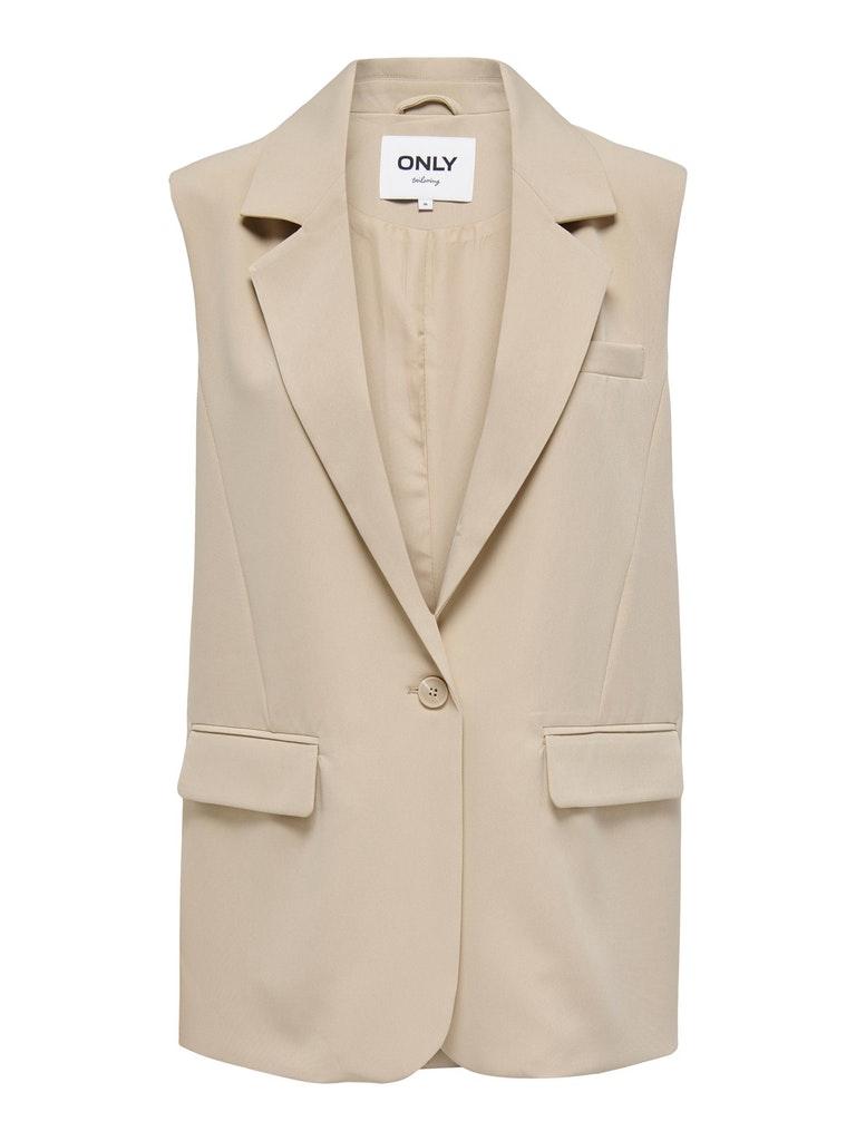 Gilet met reverskraag, model 'LANA'