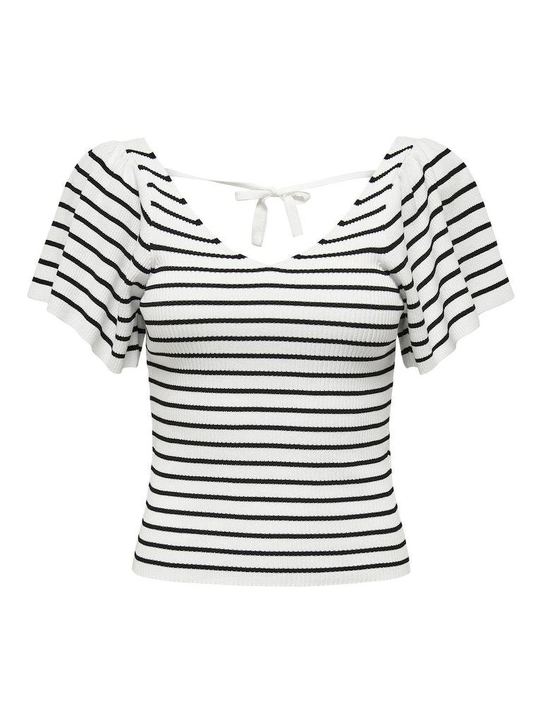 Only Leelo Stripe Tops Vrouwen op kleur wit, Maat XS