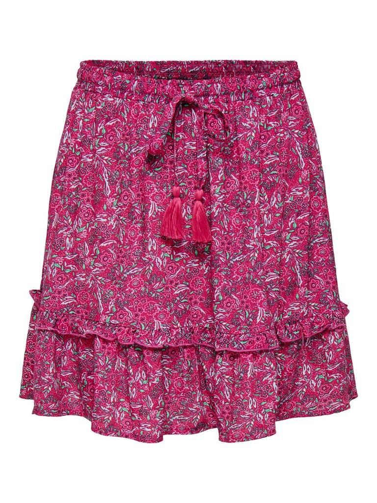 Only Rok Onlkeira Skirt Ptm 15283798 Verry Berry/floral Boh Dames Maat - M