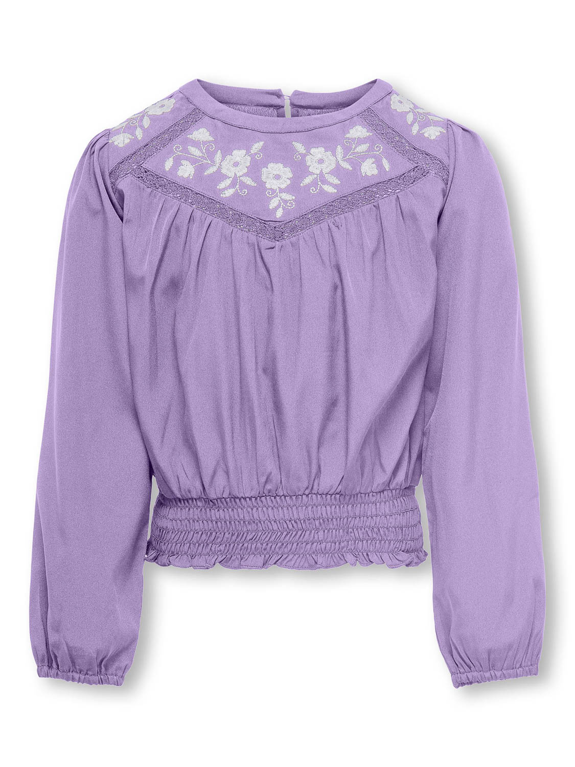 ONLY KOGLONI EMB SMOCK SHIRT WVN Meisjes Top - Maat 152