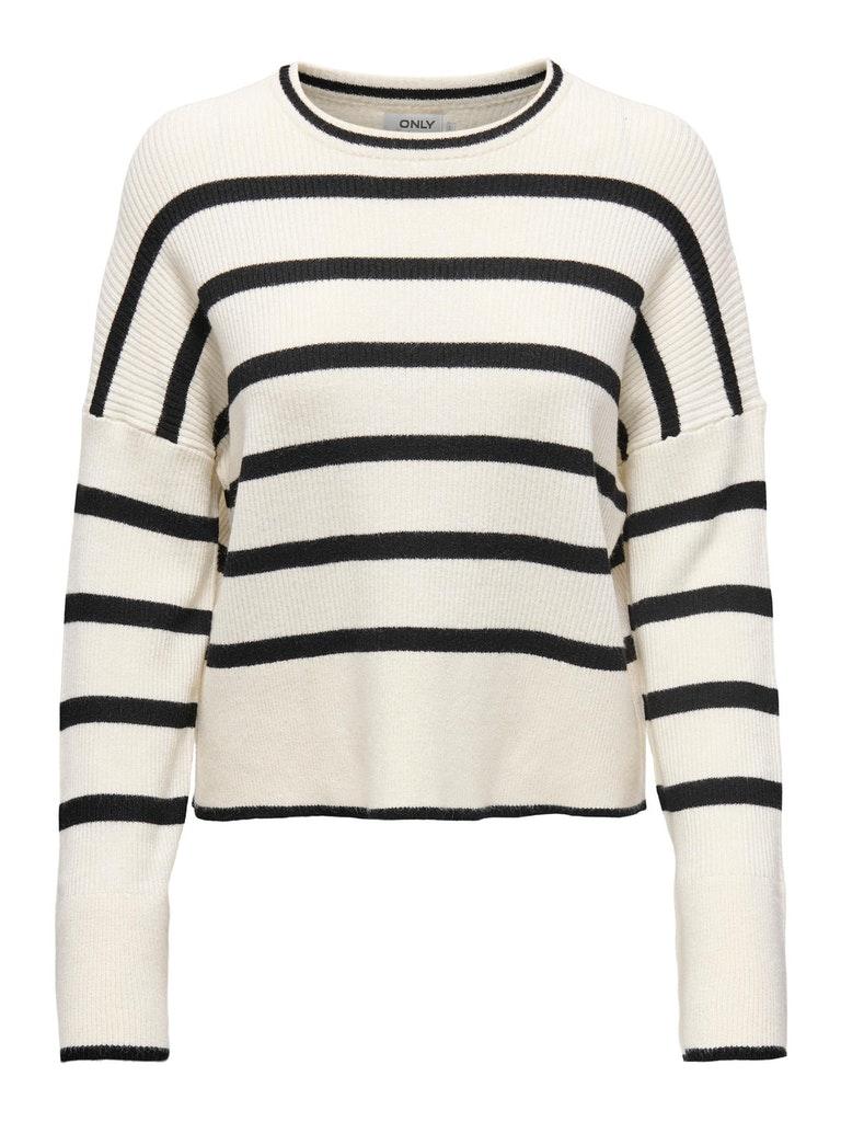 Only Onlibi Ls Stripe O neck Knt