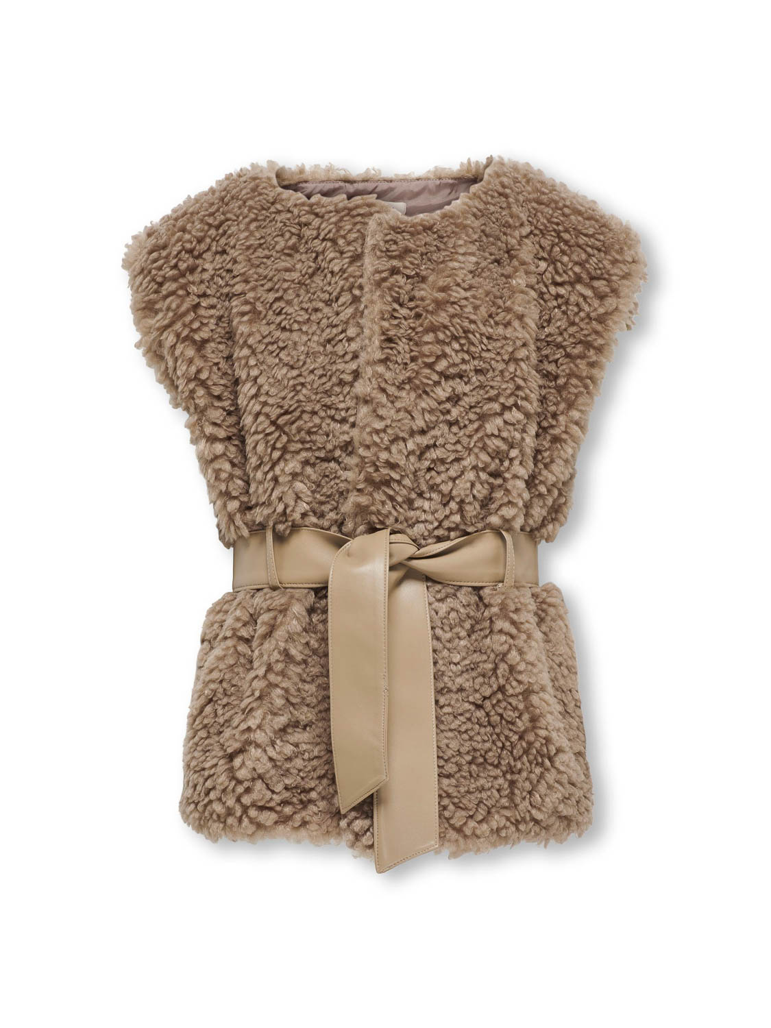 ONLY KOGELLIE SHERPA BOMBER WAISTCOAT OTW Meisjes Gilet - Maat 116
