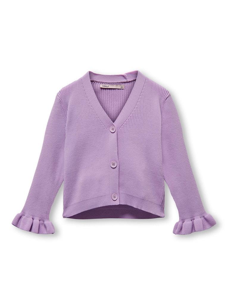 Only Kids Kmgsally L s Ruffle Cardigan Knt