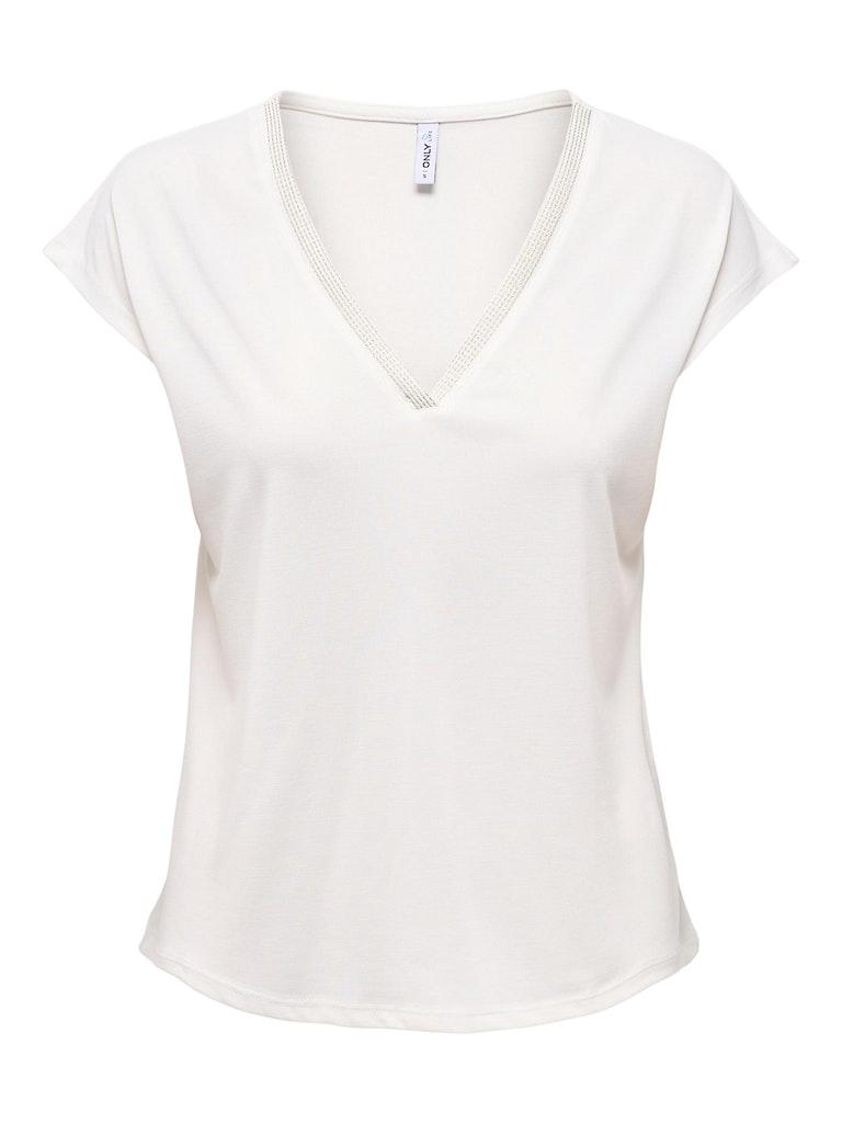 ONLY ONLFREE S/S MODAL STITCH TOP JRS Dames Top - Maat S