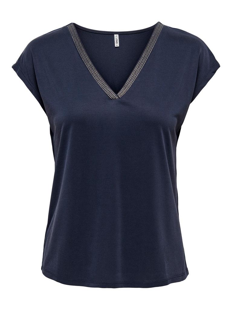 ONLY ONLFREE S/S MODAL STITCH TOP JRS Dames Top - Maat M