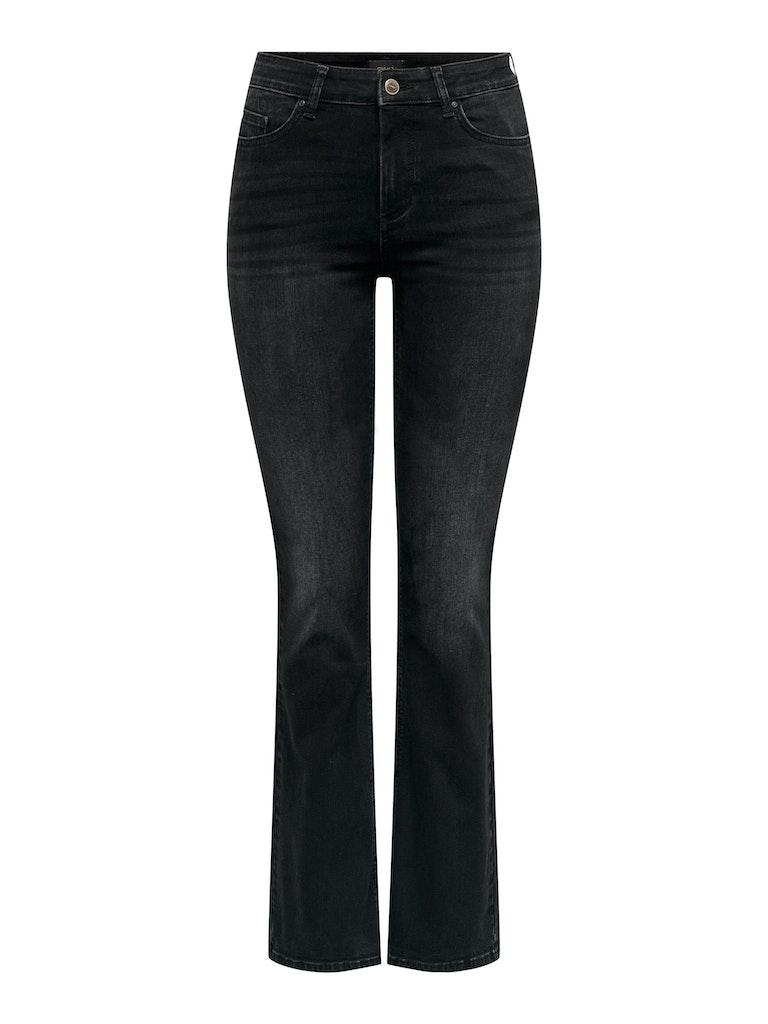 Only Jeans Onlblush Mid Flared Dnm Tai1099 Noo 15286686 Washed Black Dames Maat - W30 X L32