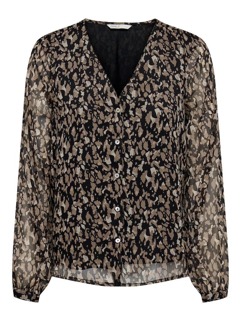 Blouse Only  ONLLUNA L/S V-NECK TOP  PTM