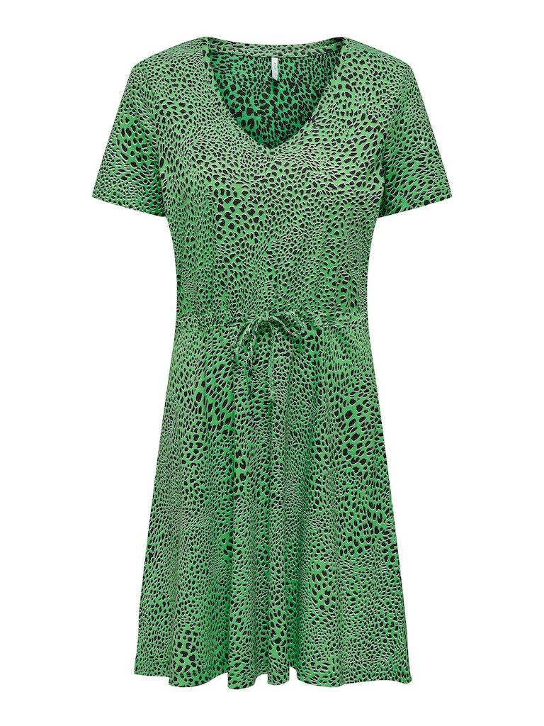 ONLY ONLMAY S/S V-NECK SHORT DRESS JRS NOOS Dames Jurk - Maat L