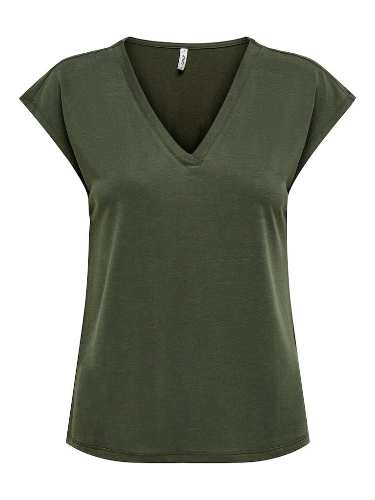 Only T-shirt Onlfree Life S/s Mod.v-neck Top Jrs 15287041 Duffel Bag Dames Maat - XS