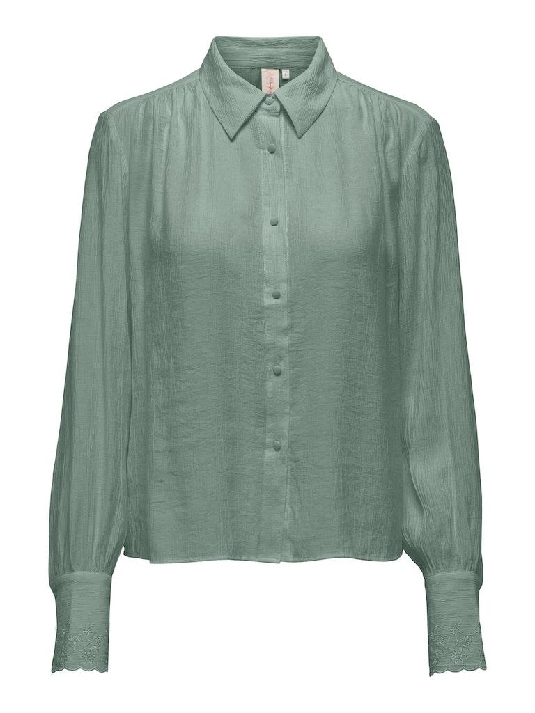 ONLY ONLEDEL LS EMB SHIRT WVN Dames Blouse - Maat XL