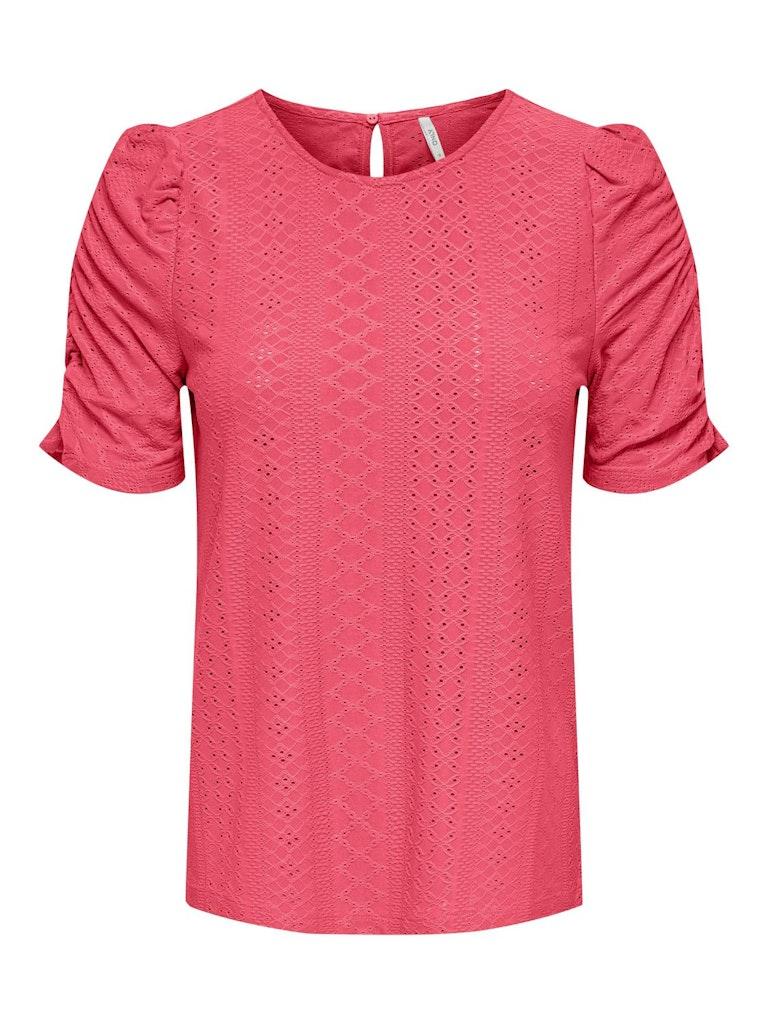ONLY ONLSANDRA S/S PUFF TOP CS JRS Dames Top - Maat XXL