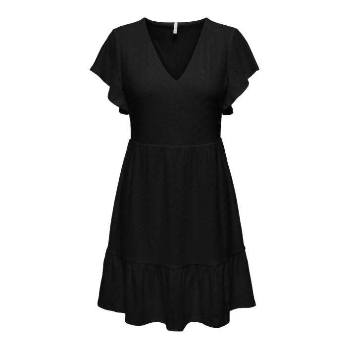 Only ONLSANDRA S/S V-NECK DRESS JRS Black | Freewear ONLSANDRA S/S V-NECK DRESS JRS - www.freewear.nl - Freewear
