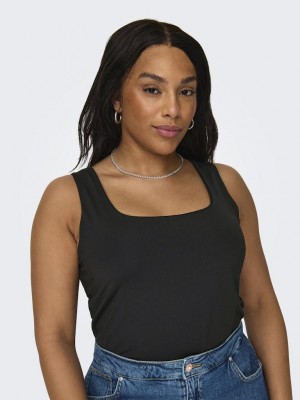 Carmakoma CAREA S/L 2-WAYS FIT TOP JRS Black | Freewear CAREA S/L 2-WAYS FIT TOP JRS - www.freewear.nl - Freewear