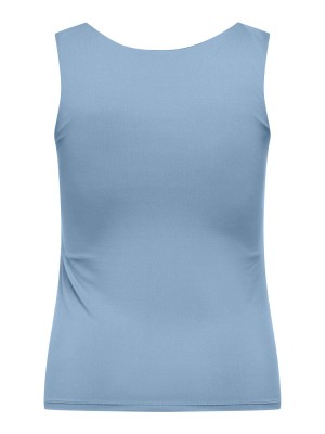 Carmakoma CAREA S/L 2-WAYS FIT TOP JRS Soft Chambray | Freewear CAREA S/L 2-WAYS FIT TOP JRS - www.freewear.nl - Freewear