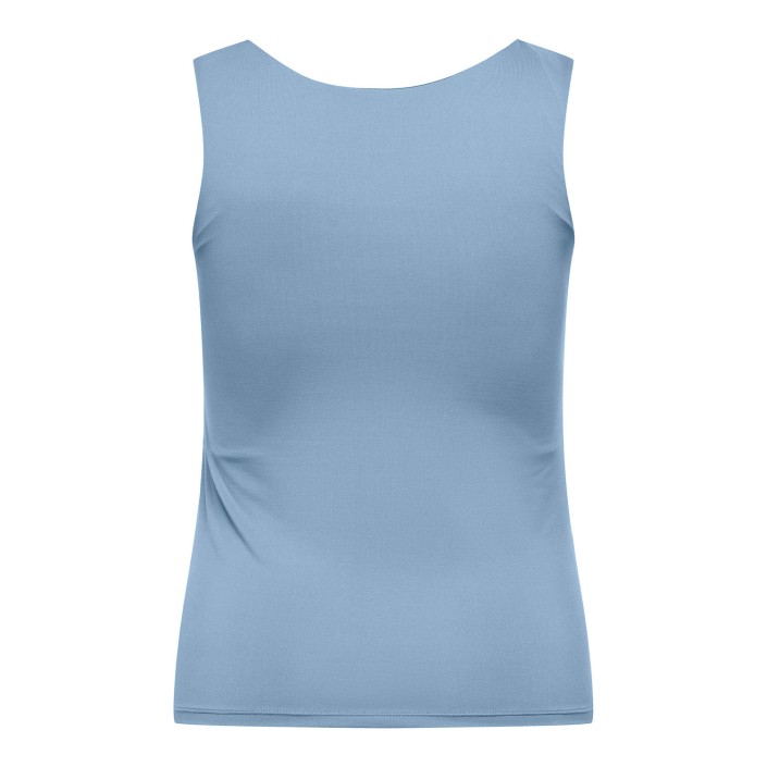 Carmakoma CAREA S/L 2-WAYS FIT TOP JRS Soft Chambray | Freewear CAREA S/L 2-WAYS FIT TOP JRS - www.freewear.nl - Freewear