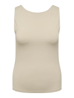 Carmakoma CAREA S/L 2-WAYS FIT TOP JRS Pure Cashmere | Freewear CAREA S/L 2-WAYS FIT TOP JRS - www.freewear.nl - Freewear
