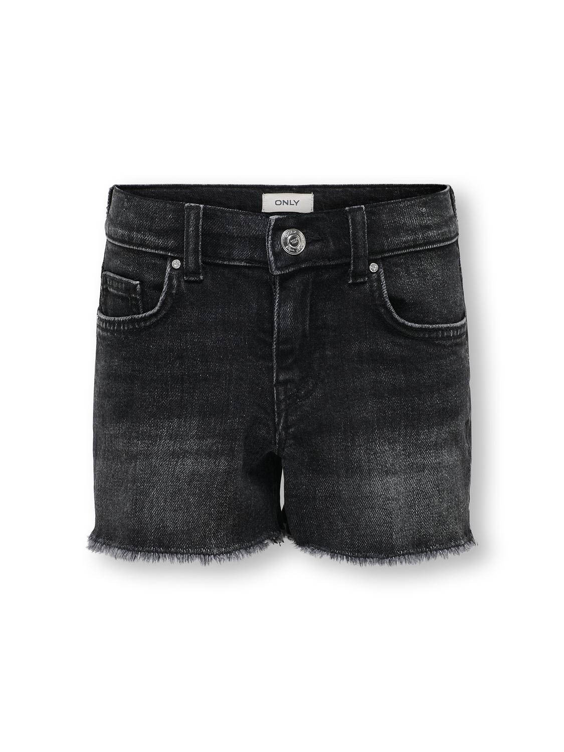 Kids ONLY zomer jeans short meisjes - zwart - Kogrobyn