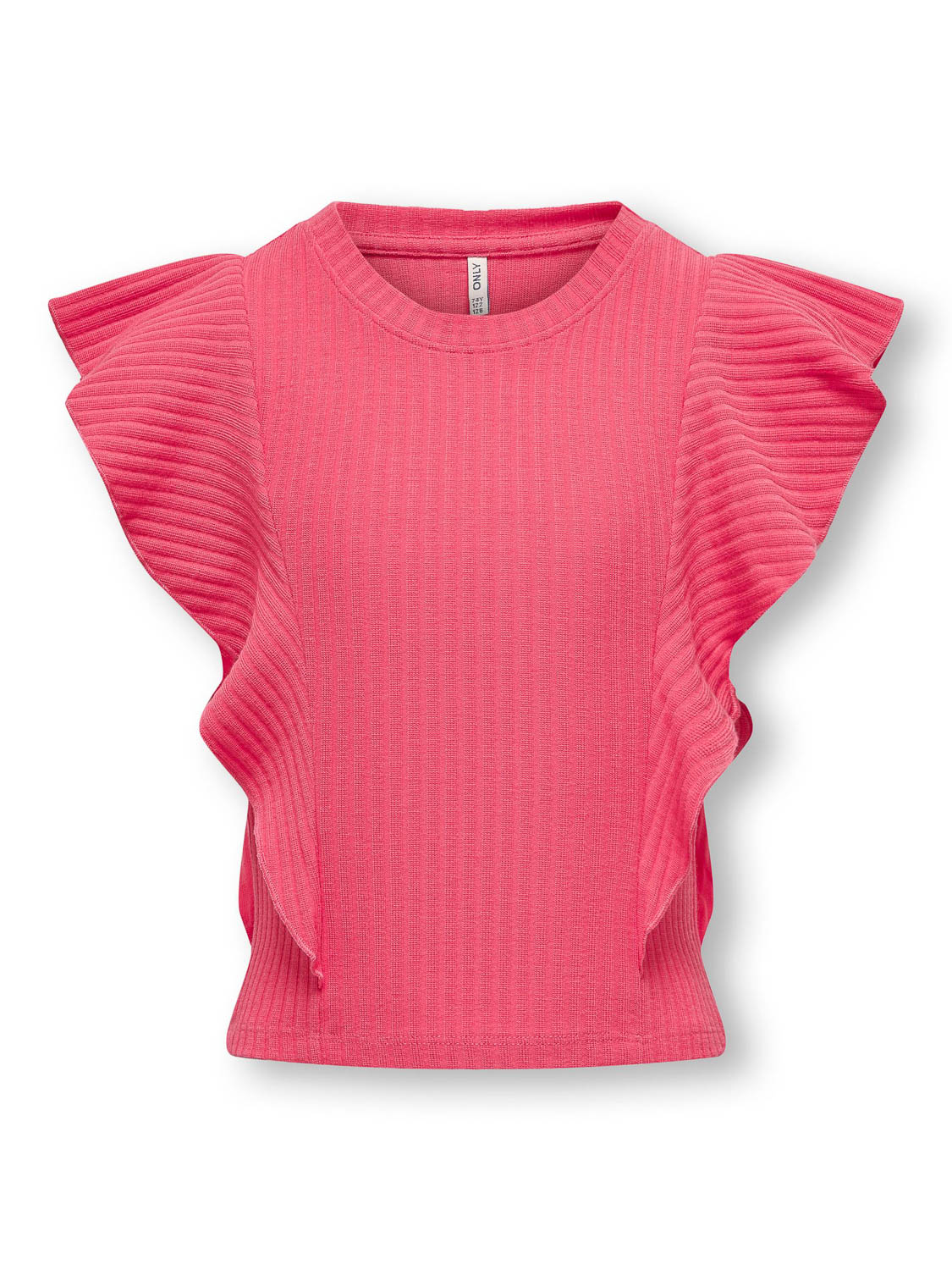ONLY KOGNELLA S/L SHORT RUFFLE TOP JRS Meisjes - Maat 134/140