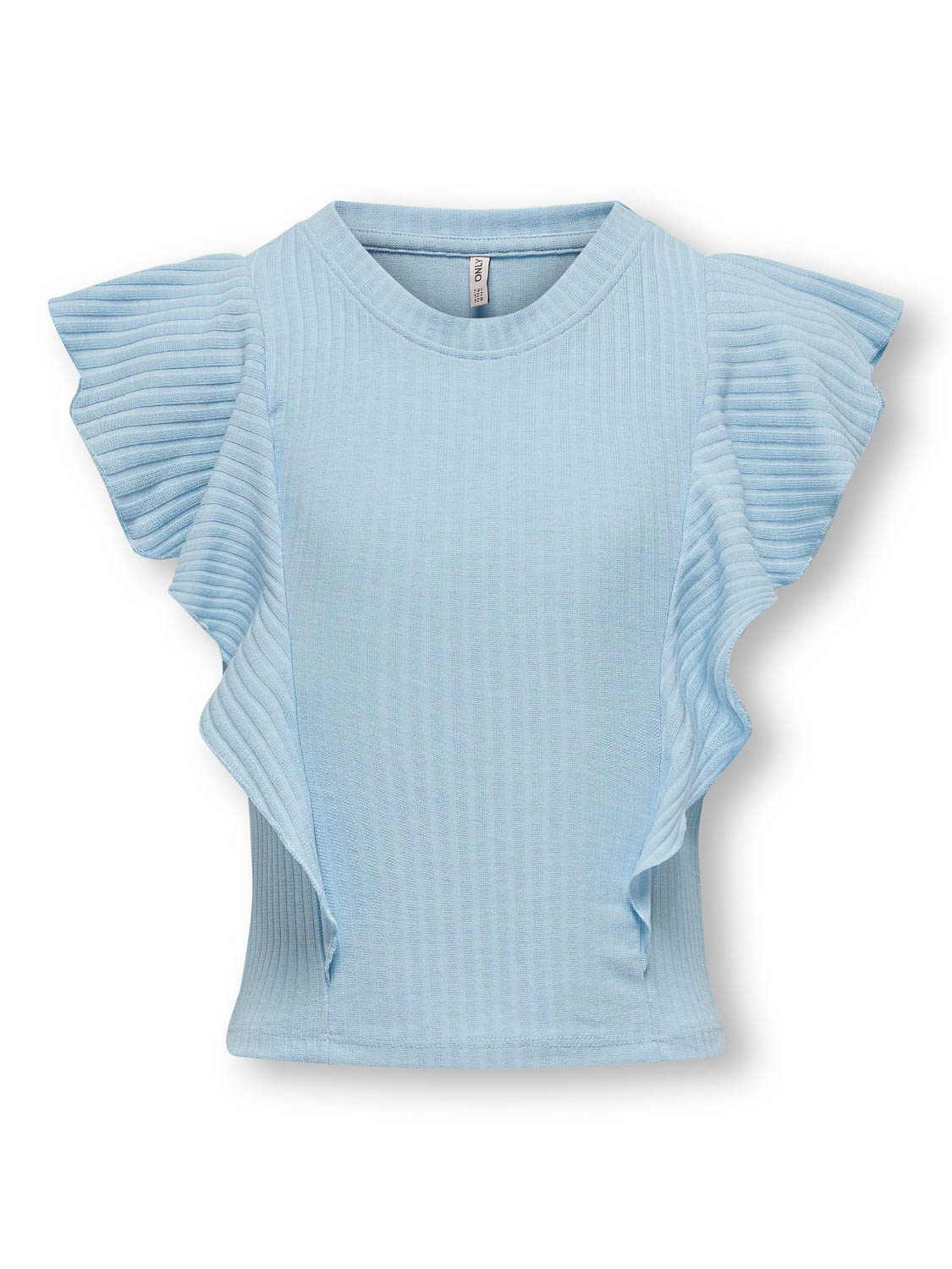 ONLY KOGNELLA S/L SHORT RUFFLE TOP JRS Meisjes - Maat 110/116